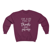 Load image into Gallery viewer, THANKS & GIVING COZY SWEATSHIRT