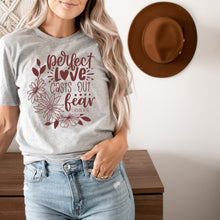 Load image into Gallery viewer, PERFECT LOVE CASTS OUT FEAR COZY TEE