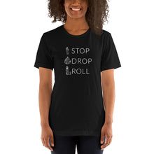 Load image into Gallery viewer, STOP DROP ROLL COZY TEE