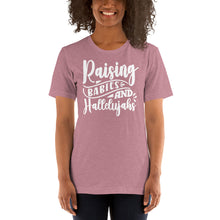 Load image into Gallery viewer, RAISING BABIES AND HALLELUJAHS COZY TEE