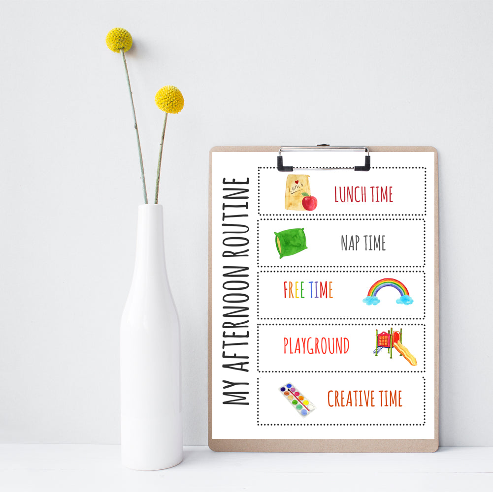 DAILY VISUAL ROUTINE FOR CHILDREN – Flourishing Homes & Families