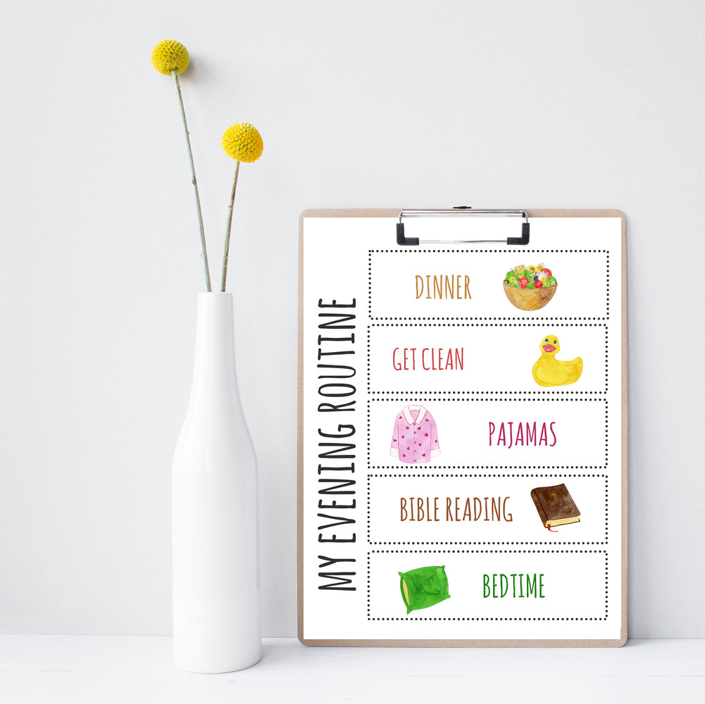 DAILY VISUAL ROUTINE FOR CHILDREN – Flourishing Homes & Families